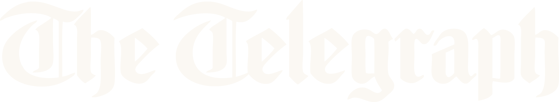 The Telegraph beige